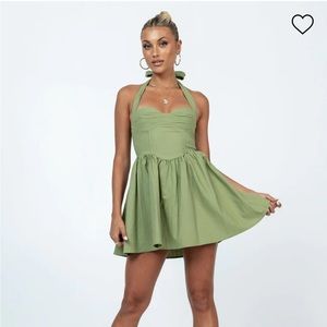 Princess Polly Lyle Mini Dress Sage, size 8/US, NWT, never worn in excel cond!